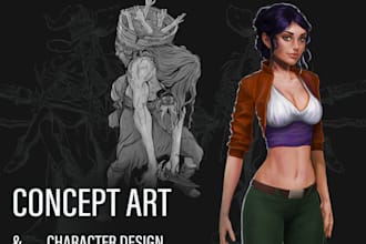 design a character from sketch to final render