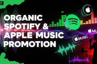 do organic spotify and apple music promotion to grow your fans and streams