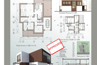 draw architectural city permit site plan, structural floor plan, mep, adu garage