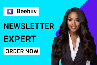 create beehiiv newsletter design beehive landing page ai email automation