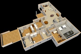 model 3d interior layout, cgi dining area,livingroom,3d bedroom decor,d5 render