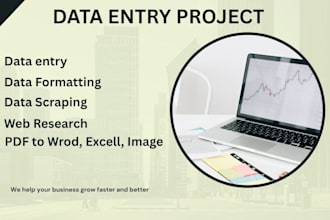 be your experienced data entry, web research and data scraping team