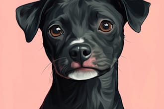 draw your pet in cute disney cartoon style