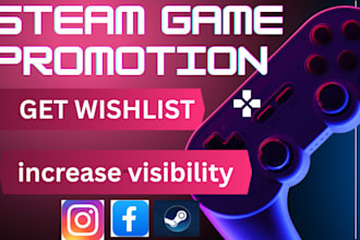 promote your steam game and boost wishlists  visibility steam game marketing