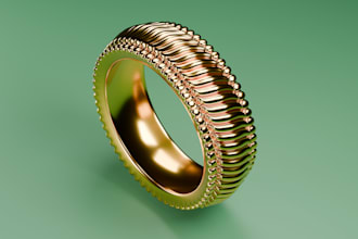 design stunning 3d models and rendering images of your jewellery