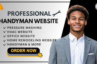 handyman website,hvac,office website,pressure washing,home remodelling website