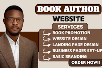 build author website, book author website, ebook website, author portfolio