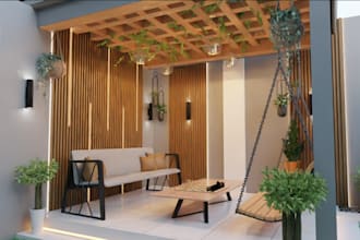 remodel 3d exterior lounge, garage layout, apartment lobby design, blender model