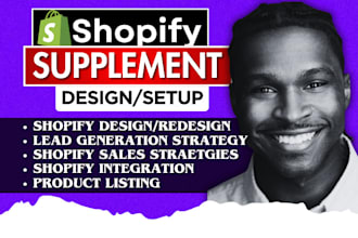 design shopify supplement health nutrition supliful store fitness supplement web