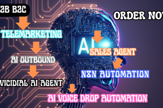 do b2b2c ai telemarketing sales agent vicidial ai agent ai voice drop automation