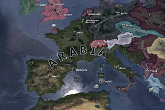 make custom hoi4 hearts of iron iv game mod and focus