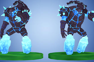 create 3d low poly characters for games