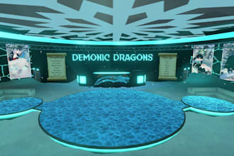 custom vrchat world, vrc world, metaverse spatial io world, vr chat world, unity