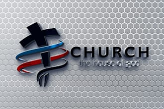 create modern and unique ministry religious church christian logo design