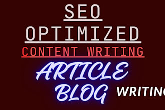 offer SEO content copywriting , blog and article writing