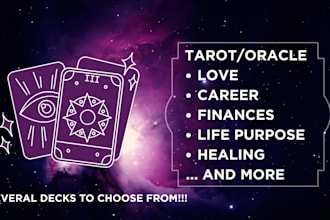 do a tarot or oracle reading with a deck of your choice