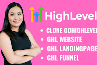 clone gohighlevel website ghl landingpage design ghl sales funnel ghl workflow