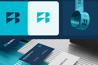 design a premium brand identity, logo, and brandbook with full branding kit