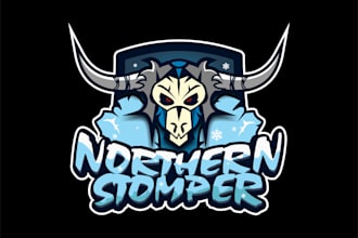 design winery minotaur live streaming gamer logo