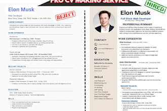 create modern ats friendly resume in ms word and canva