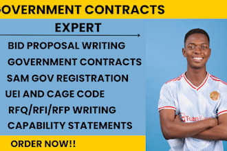 research bid, response to rfp, write bid proposal, government contract, rfq, uei