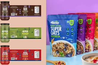 do modern pouch design, food packaging design, tea pouch packaging design