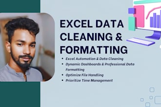 clean excel files with clear data, best layout, and precise formatting