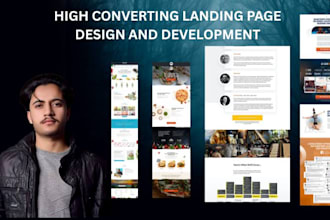 build a premium high converting landing page for your product or brand