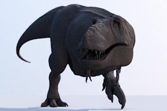 create 3d animal model with realistic fur, xgen hair, unreal engine pbr texture