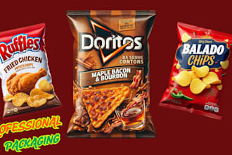 design modern food product packaging supplement label