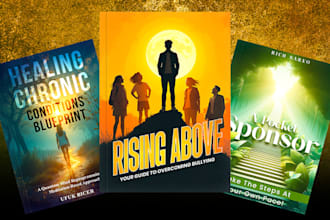 design an ebook or kdp print book cover based on your brief