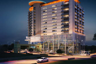 refurbish 3d shopping mall,play ground, grocery store, gym quarters, supermarket