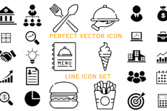 design high quality custom vector icon for your website brand or app