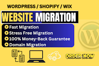 move, transfer, migrate wordpress website to new host or domain