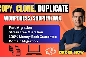 redesign, duplicate, migrate, or copy any wordpress website