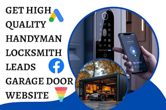 generate handyman locksmith leads window repair garage door locksmith website