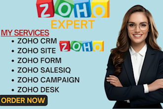 setup zoho CRM zoho books zoho one zoho flow zoho salesiq zoho campaigns zoho