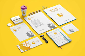 design minimalist logo, brand identity and branding kit