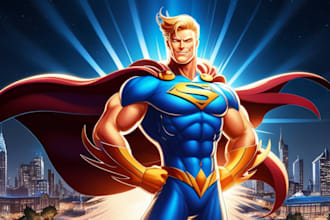 make super hero character design