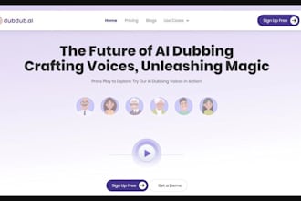 build saas ai dubbing website, ai dubbing app, ai video voice translator