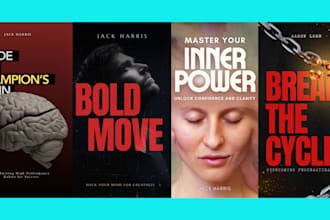 design a professional book cover, ebook cover, or amazon KDP book cover