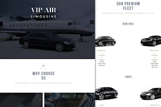 design car rental website trailer rental website taxi booking website wix