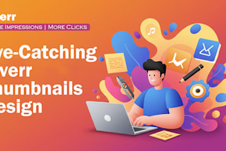 design eye catching fiverr gig thumbnails for you