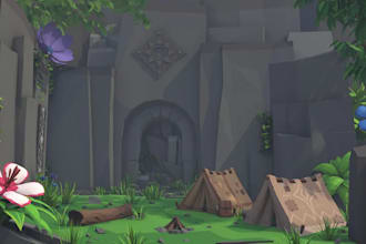develop roblox game characters with minimal details and a cleans simple design
