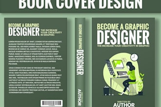 create custom ebook cover, kdp cover, or paperback book cover design