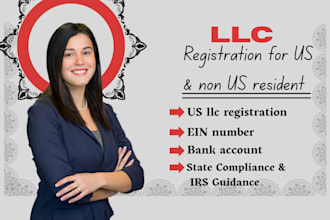register US llc company for non USA residents,business registrations and ein