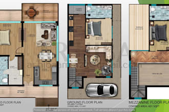 create functional and aesthetic 2d floor plans for homes and spaces