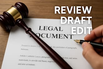 professionally review and write contracts and legal documents