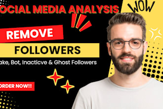 clear ghost, fake, bots and inactive followers from your social media account