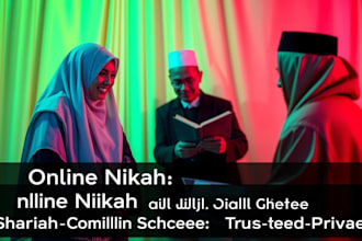 be your imam for your online nikah and provide witness